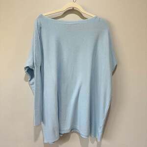 Petal & Pup 100% cotton Women’s Ultra Soft blue Oversized Sweater M/L